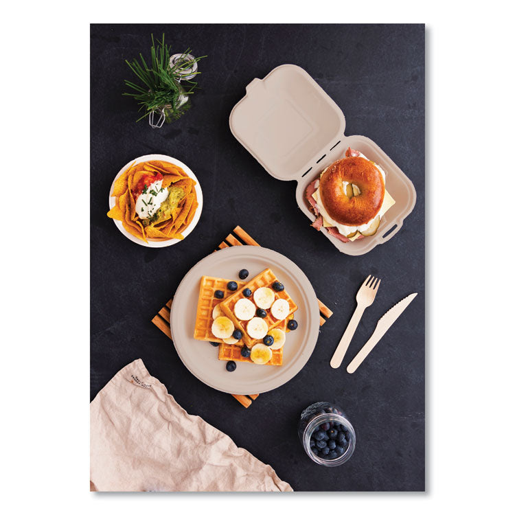 Nourish Molded Fiber Tableware, Compostable, Bowl, Sugarcane, 12 oz, White, 1,000/Carton