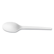 White CPLA Cutlery, General Purpose Spoon, Plastic, 1,000/Carton