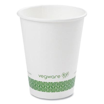 89-Series Hot Cup, 12 oz, Paper, White/Green, 1,000/Carton
