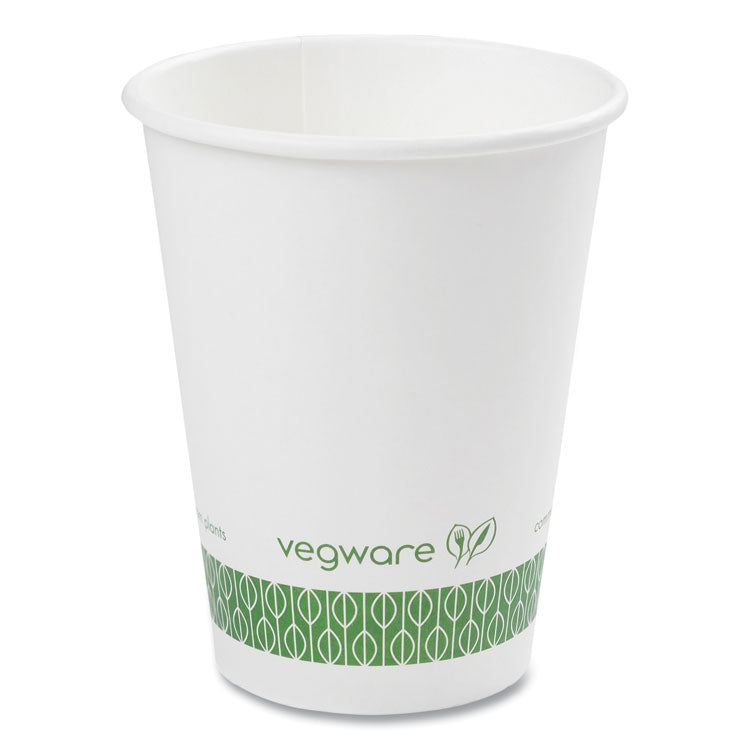 89-Series Hot Cup, 12 oz, Paper, White/Green, 1,000/Carton