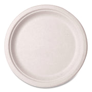Nourish Molded Fiber Tableware, Compostable, Plate, Sugarcane, 10" dia, White, 500/Carton