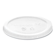 Round Deli Pot Lids, Compostable, For 8 oz to 32 oz Deli Containers, Clear, Plastic, 500/Carton