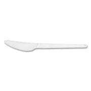CPLA Cutlery, General Purpose Knife, Plastic, White, 1,000/Carton
