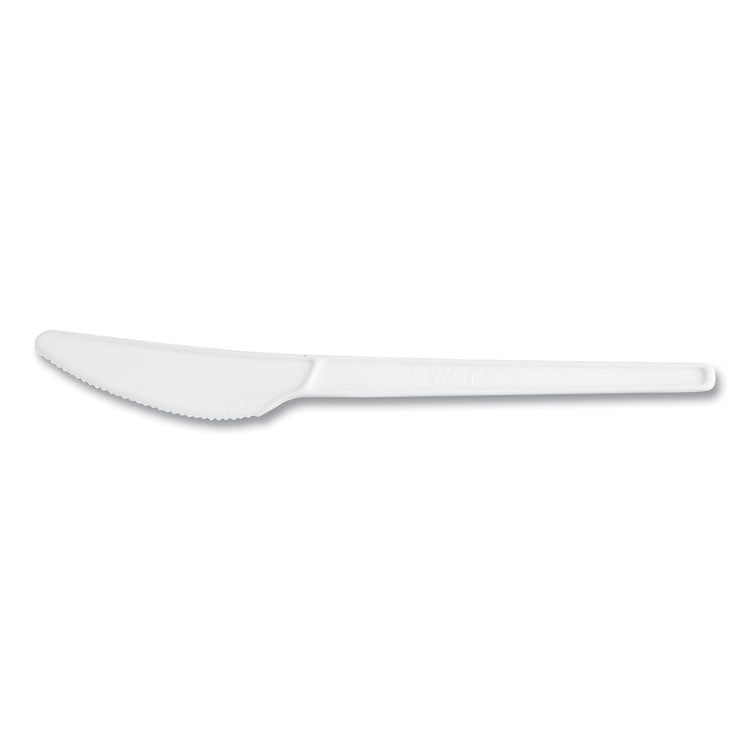 CPLA Cutlery, General Purpose Knife, Plastic, White, 1,000/Carton