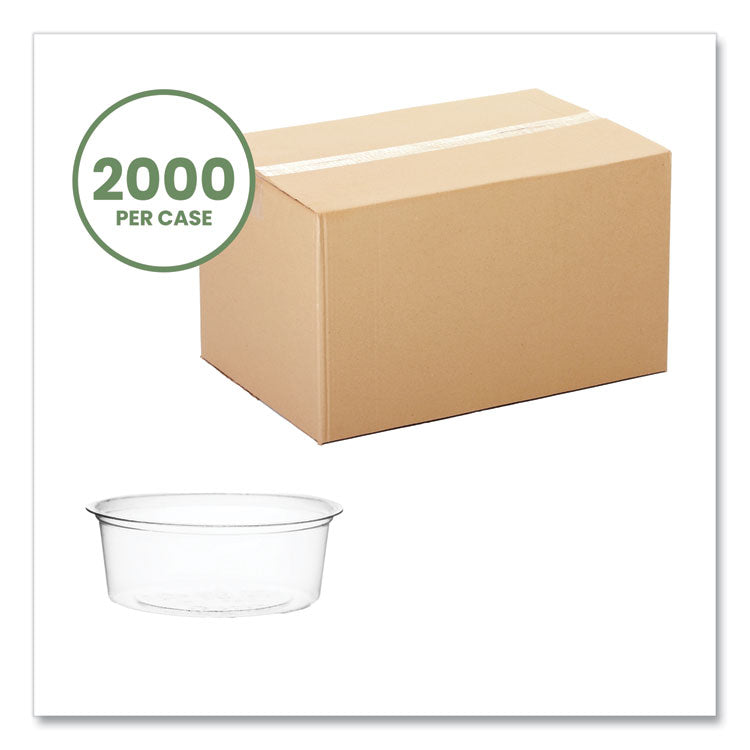 Portion Pots, 2 oz, Plastic, Clear, 2,000/Carton