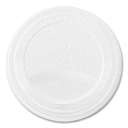 89 Series Hot Cup Lids, Fits Vegware 89-Series Hot Cups, Plastic, White, 1,000/Carton