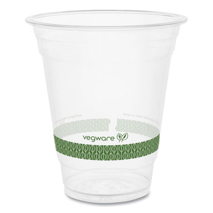 96-Series Cold Cup, 12 oz, Plastic, Clear/Green, 1,000/Carton
