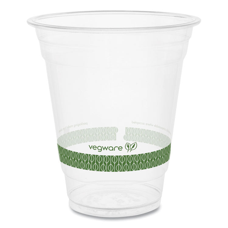 96-Series Cold Cup, 12 oz, Plastic, Clear/Green, 1,000/Carton