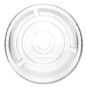 96 Series Cold Cup Lids, Fits Vegware 96-Series Cold Cups, Plastic, Clear, 1,000/Carton