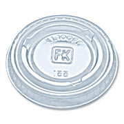 Portion Cup Lids, Fits 0.75 oz to 1 oz Portion Cups, Plastic, Clear, 2,500/Carton