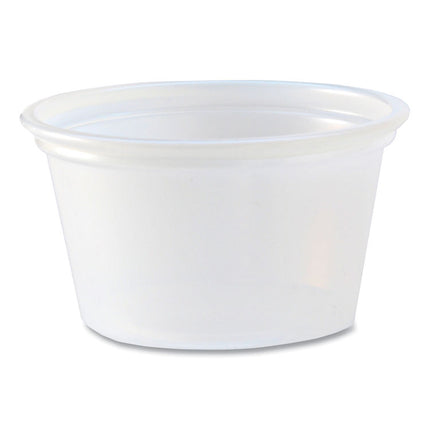 Portion Cups, 0.75 oz, Plastic, Translucent, 125/Sleeve, 20 Sleeve/Carton
