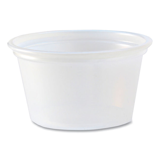 Portion Cups, 0.75 oz, Plastic, Translucent, 125/Sleeve, 20 Sleeve/Carton