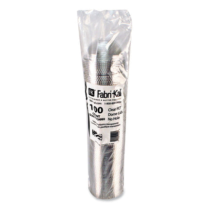 Kal-Clear/Nexclear Drink Cup Lids, Dome Lid with 1" Hole, Fits 5 oz to 24 oz Cold Cups, Plastic, Clear, 1,000/Carton