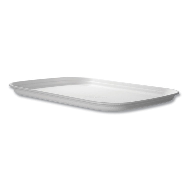 Regalia Renewable Sugarcane Tray, 13 x 17 x 1.3, White, 100/Carton