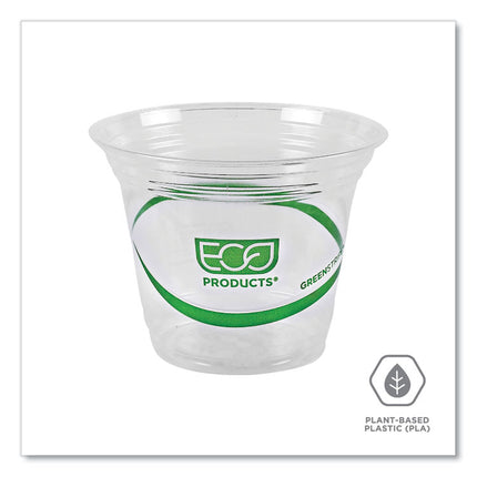GreenStripe Renewable and Compostable Cold Cups, 9 oz, Plastic, Clear, 50/Pack, 20 Packs/Carton
