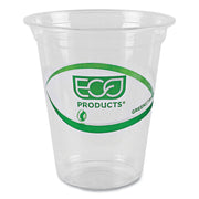 GreenStripe Renewable and Compostable Cold Cups Convenience Pack, 16 oz, Plastic, Clear, 50/Pack