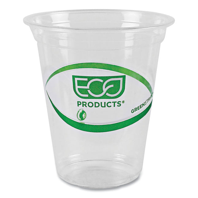 GreenStripe Renewable and Compostable Cold Cups Convenience Pack, 16 oz, Plastic, Clear, 50/Pack