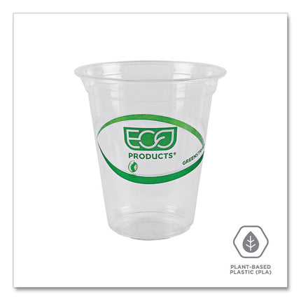 GreenStripe Renewable and Compostable Cold Cups Convenience Pack, 16 oz, Plastic, Clear, 50/Pack