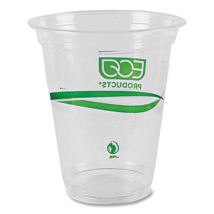 GreenStripe Renewable and Compostable Cold Cups Convenience Pack, 16 oz, Plastic, Clear, 50/Pack