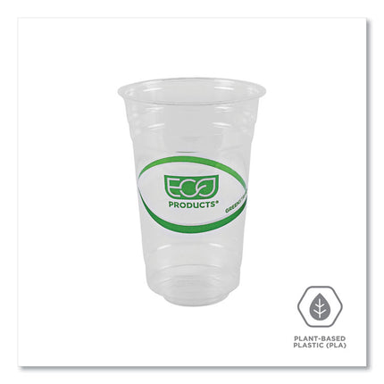 GreenStripe Renewable and Compostable Cold Cups, 20 oz, Plastic, Clear, 50/Pack, 20 Packs/Carton