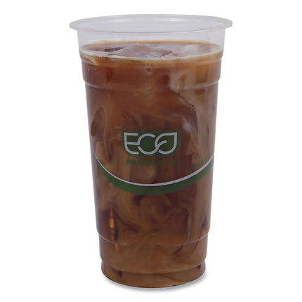 GreenStripe Renewable and Compostable PLA Cold Cups, 24 oz, Plastic, Clear, 50/Pack, 20 Packs/Carton