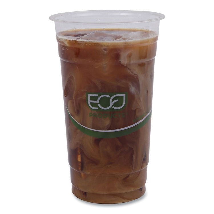GreenStripe Renewable and Compostable PLA Cold Cups, 24 oz, Plastic, Clear, 50/Pack, 20 Packs/Carton