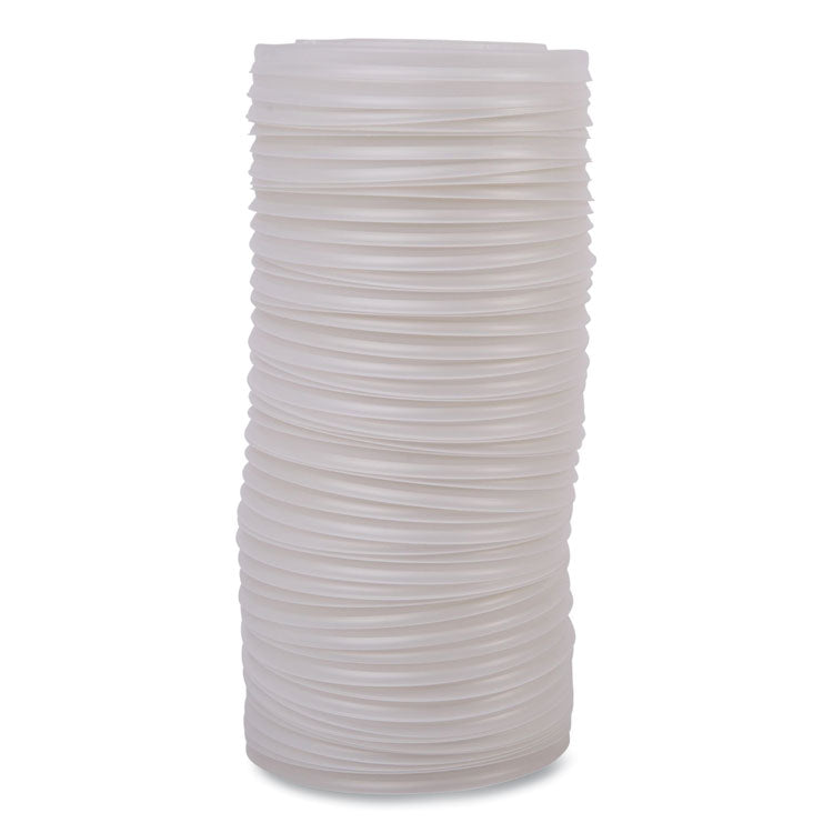 World Art PLA-Laminated Soup Container Lids, For 12 oz to 32 oz Containers, White, Plastic, 50/Pack, 10 Packs/Carton