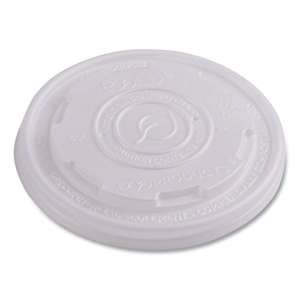 World Art PLA-Laminated Soup Container Lids, Fits 8 oz, Translucent, Plastic, 50/Pack, 20 Packs/Carton