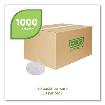 World Art PLA-Laminated Soup Container Lids, Fits 8 oz, Translucent, Plastic, 50/Pack, 20 Packs/Carton