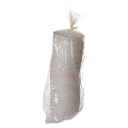 EcoLid 25% Recycled Content Hot Cup Lid, Fits 10 oz to 20 oz Hot Cups, Plastic, White, 100/Pack, 10 Packs/Carton