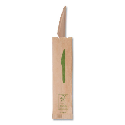 Wood Cutlery, General Purpose Knife, Natural, 500/Carton