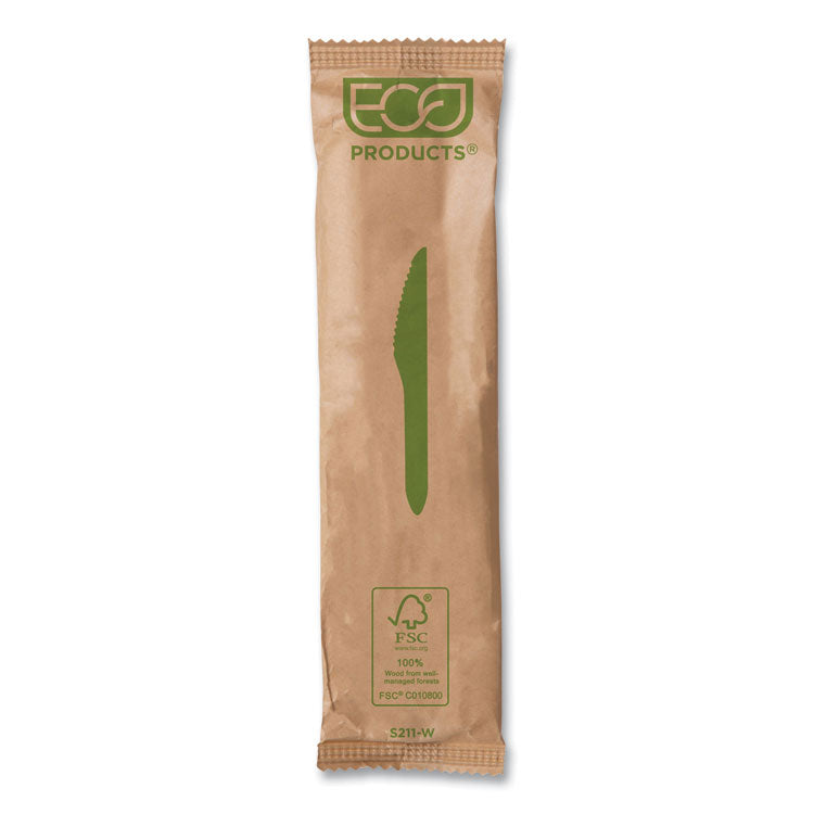 Wood Cutlery, General Purpose Knife, Natural, 500/Carton