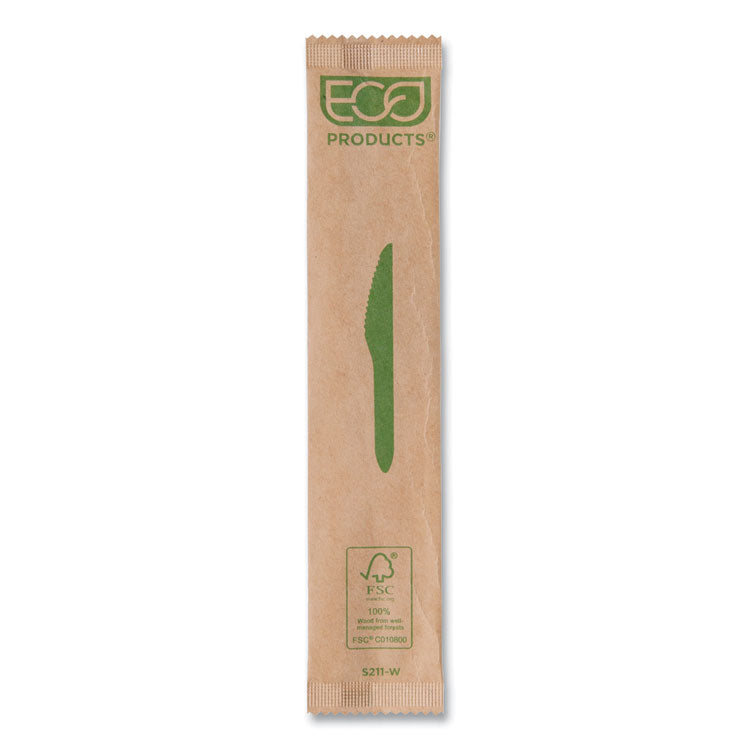 Wood Cutlery, General Purpose Knife, Natural, 500/Carton