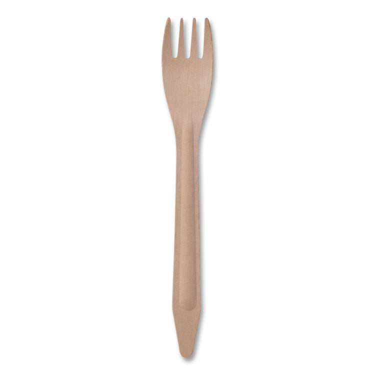 Wood Cutlery, General Purpose Fork, Natural, 500/Carton