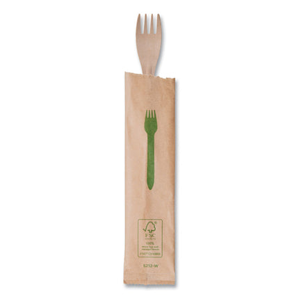 Wood Cutlery, General Purpose Fork, Natural, 500/Carton