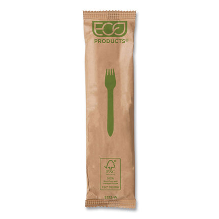 Wood Cutlery, General Purpose Fork, Natural, 500/Carton