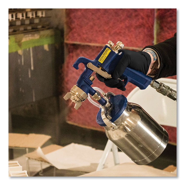 Industrial Nitrile Gloves, Powder-Free, 3 mil, Large, Black, 100/Box, 10 Boxes/Carton