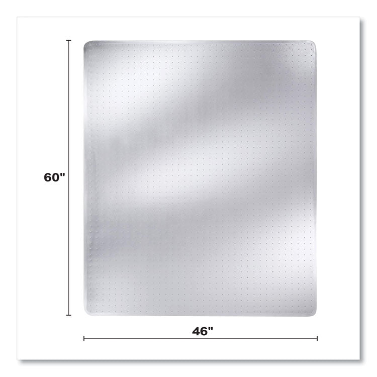 DuraMat Moderate Use Chair Mat for Low Pile Carpeting, Rectangular, 46 x 60, Clear, 50/Pallet
