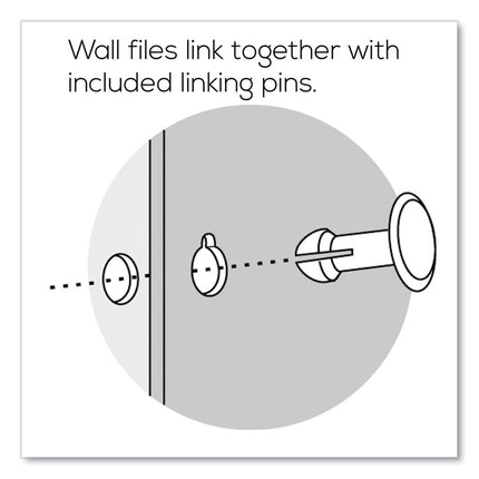 EZ Link Stackable DocuPocket, 3 Sections, Legal Size, 16.25 x 4 x 19, Black