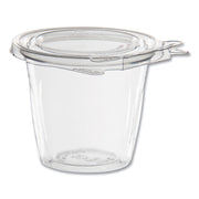 SafeSeal Tamper-Resistant, Tamper Evident Bowls, Flat Lid, 12 oz, 4.36 x 8.84 x 3.51, Clear, Plastic, 256/Carton