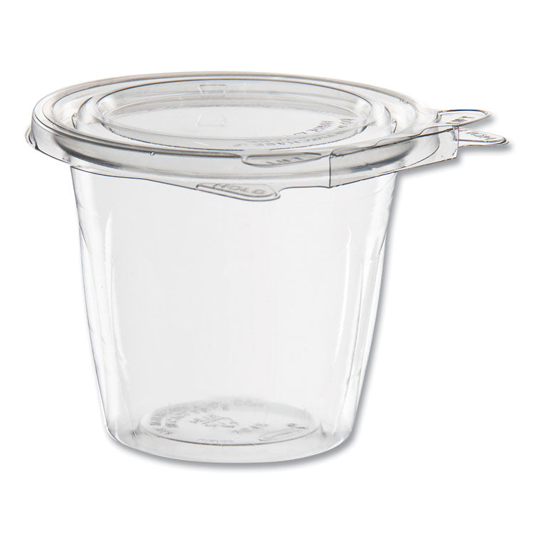 SafeSeal Tamper-Resistant, Tamper Evident Bowls, Flat Lid, 12 oz, 4.36 x 8.84 x 3.51, Clear, Plastic, 256/Carton