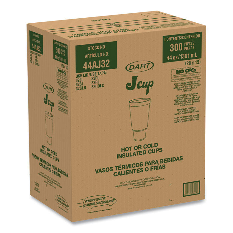 Breeze Hot/Cold Insulated Foam Drinking Cups, Pedestal Cup, 44 oz, Purple/White/Blue, 300/Carton