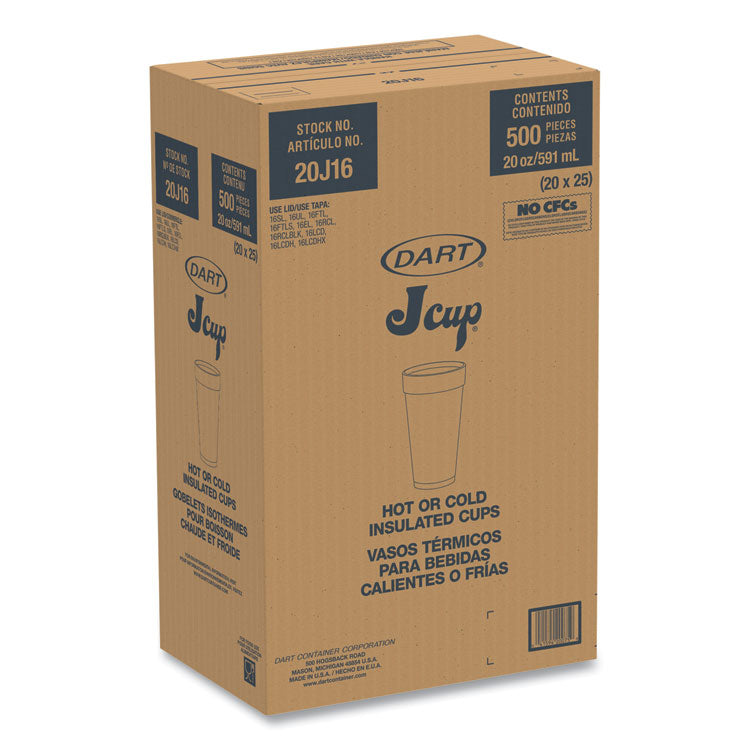 Breeze Hot/Cold Insulated Foam Drinking Cups, 20 oz, Red/White/Blue, 500/Carton