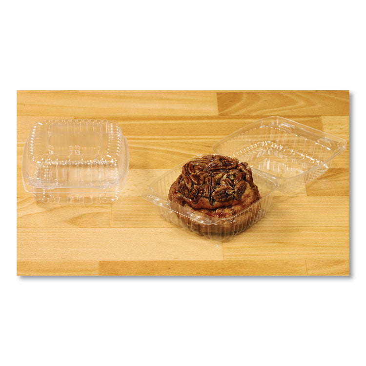 Handi-Lock Single Compartment Food Container, 16 oz, 5.63 x 3.25, Clear, Plastic, 500/Carton