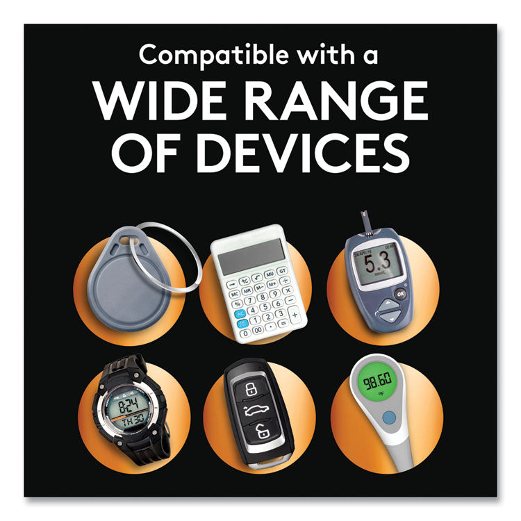 Lithium Coin Batteries With Bitterant, 2032, 4/Pack