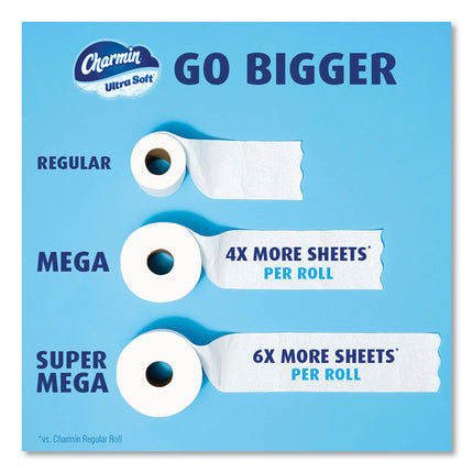 Ultra Soft Bathroom Tissue, Septic Safe, 2-Ply, White, 224 Sheets/Roll, 4 Rolls/Pack