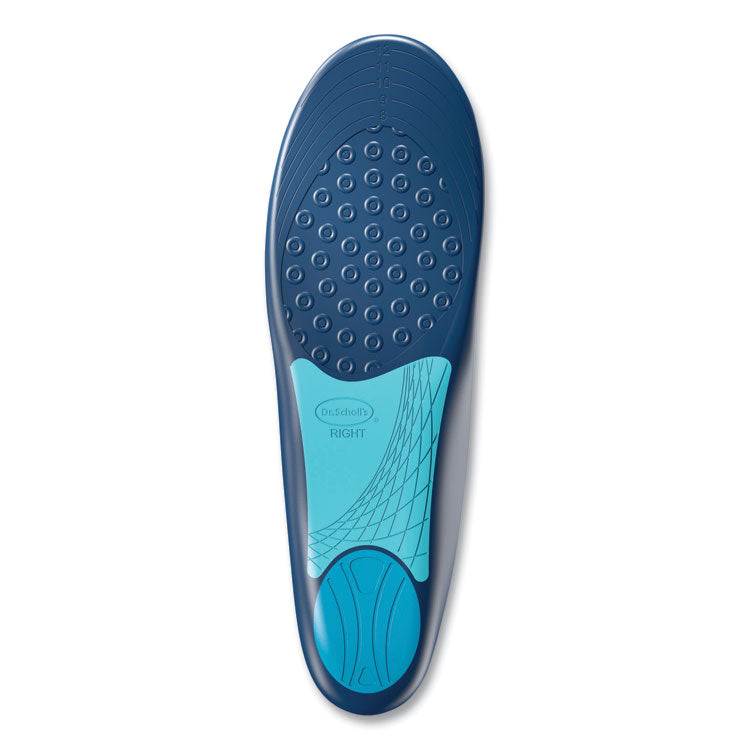 Plantar Fasciitis All-Day Pain Relief Orthotics for Men, Men's Size 8 to 13, Blue