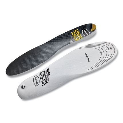 Professional Series Work Puncture Resistant Insoles for Men, Men's Size 8 to 14, Black