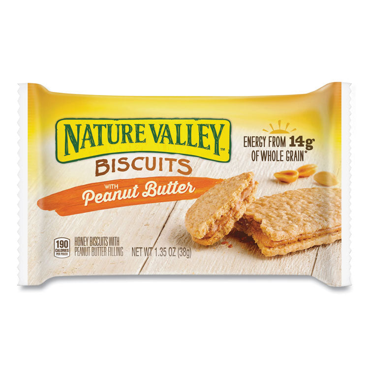 Biscuits, Peanut Butter, 1.35 oz Packet, 16/Box