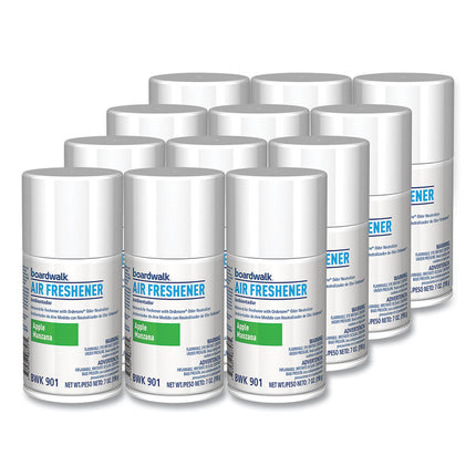 Metered Air Freshener Refill, Apple Harvest Scent, 7 oz Aerosol Spray, 12/Carton
